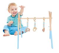 Gimnasio de actividades para niños pequeños, Marco de madera de pino ecológico, Juguetes de aprendizaje para niños pequeños para sala de e, sala de recién nacidos, centro de educación Aznever