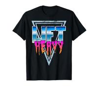 Gimnasio de culturismo Lift Heavy Old School retro de la era dorada de los 80 Camiseta