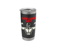 Gimnasio de entrenamiento de fitness Live Love Vaso térmico de acero inoxidable de doble pared