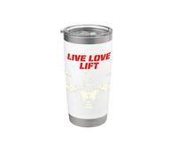 Gimnasio de entrenamiento de fitness Live Love Vaso térmico de acero inoxidable de doble pared