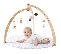 Gimnasio De Juegos De Madera: Soporte De Ejercicios De Madera Natural, Aparato De Juego Desmontable, Zona De Exploración De Texturas Múltiples, Unidad De Desarrollo Infantil De Apoyo Para Sala De Jueg