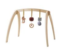 Gimnasio De Juegos Para Bebés - Estructura Madera Con Acolchado Suave | Y Colchoneta Centro Actividades Interactivo Seguro Recién Nacidos