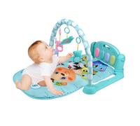 Gimnasio de Piano con Pataleo y Juego - con música, luces y educación temprana ajustable,Alfombrilla de actividades plegable para niños y juguetes de aprendizaje,para salón, dormitorio y cuarto de