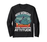 Gimnasio Dino T-Rex Deporte Culturismo Dinosaurio Manga Larga