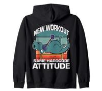 Gimnasio Dino T-Rex Deporte Culturismo Dinosaurio Sudadera con Capucha