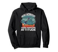 Gimnasio Dino T-Rex Deporte Culturismo Dinosaurio Sudadera con Capucha