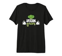 Gimnasio Divertido Entrenamiento Dieta Basada en Plantas Fitness Vegano Camiseta Premium