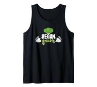 Gimnasio Divertido Entrenamiento Dieta Basada en Plantas Fitness Vegano Camiseta sin Mangas