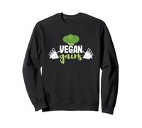 Gimnasio Divertido Entrenamiento Dieta Basada en Plantas Fitness Vegano Sudadera