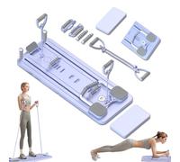 Gimnasio en Casa Inteligente: Tabla de Pilates Plegable Todo-Cuerpo - Esculpe Abdominales, Brazos y Piernas con Temporizador de Precisión y Sistema de Rebote Pro