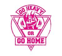 Gimnasio, haz ejercicio pesado o vete a casa Calcomanías de pared de PVC 67.2x75.5cm Removible sin dejar pegamento Rosa roja