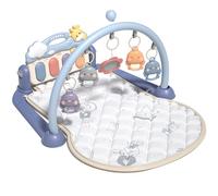 Gimnasio para niños - Esterilla para actividades en el vientre, 62 x 82 x 41 cm, gimnasio multifuncional para juegos de música y lenguaje, estructura para fitness, patadas y sonido piano, alfombrilla