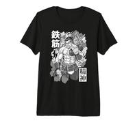 Gimnasio Samurai Iron Muscle Mentality Japonés Entrenamiento Guerrero Camiseta Premium