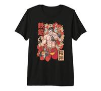 Gimnasio Samurai Iron Muscle Mentality Japonés Entrenamiento Guerrero Camiseta Premium