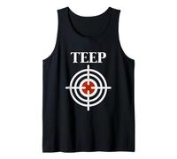 Gimnasio Teep Target Bullseye Muay Thai, Kick Boxing, MMA Fighter Camiseta sin Mangas