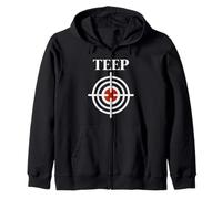 Gimnasio Teep Target Bullseye Muay Thai, Kick Boxing, MMA Fighter Sudadera con Capucha