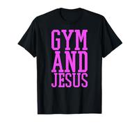 Gimnasio y Jesús Entrenador Cristiano Grace God Atleta Levantamiento Camiseta