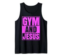 Gimnasio y Jesús Entrenador Cristiano Grace God Atleta Levantamiento Camiseta sin Mangas