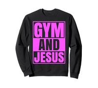 Gimnasio y Jesús Entrenador Cristiano Grace God Atleta Levantamiento Sudadera