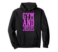Gimnasio y Jesús Entrenador Cristiano Grace God Atleta Levantamiento Sudadera con Capucha