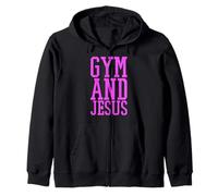 Gimnasio y Jesús Entrenador Cristiano Grace God Atleta Levantamiento Sudadera con Capucha