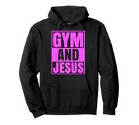 Gimnasio y Jesús Entrenador Cristiano Grace God Atleta Levantamiento Sudadera con Capucha