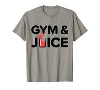 Gimnasio y Jugo Entrenamiento Divertido Jugo Saludable Fitness Dieta Camiseta