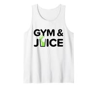 Gimnasio y Jugo Entrenamiento Divertido Jugo Saludable Fitness Dieta Camiseta sin Mangas