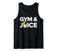 Gimnasio y Jugo Entrenamiento Divertido Jugo Saludable Fitness Dieta Camiseta sin Mangas