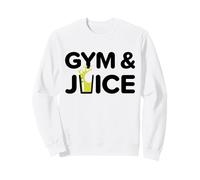 Gimnasio y Jugo Entrenamiento Divertido Jugo Saludable Fitness Dieta Sudadera