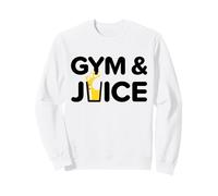 Gimnasio y Jugo Entrenamiento Divertido Jugo Saludable Fitness Dieta Sudadera