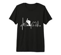 Gimnasta rítmica del Pulso del electrocardiograma del Latido del corazón con aro Camiseta Premium