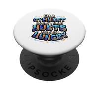 Gimnasta Todo Duele Y Tengo Hambre Gimnasia Divertida PopSockets PopGrip Adhesivo