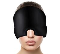 GIMOCOOL Gorro de Hielo de Gel para la Cabeza,Sombrero para el Alivio del frío de la migraña en Forma de U - Gorro de Hielo de Gel para aliviar el Dolor de Cabeza con Cobertura Superior Sombrero