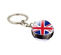 GIMOCOOL Llavero Union Jack - Llavero de la Bandera británica - Reino Unido Llavero Bandera Nacional Llavero Regalo Hombres Mujeres Llavero Caja de Regalo Llavero Creativo