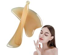 GIMOCOOL Piedra Gua Sha - Herramienta Facial de Piedra Guasha para el Cuidado de la Piel,Elegante y cómoda Herramienta de Masaje Gua Sha para relajar los Ojos y el Cuello