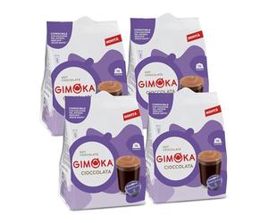 Gimoka - Compatible Para Nescafè - Dolce Gusto - 64 Cápsulas - Sabor CHOCOLATE - Made In Italy - 4 Paquetes De 16 Cápsulas