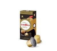 Gimoka Mezcla de Café Espresso Sublime, intensidad 9/13-100 Cápsulas de Aluminio - Compatibles con Máquinas de Café Nespresso* para uso doméstico - Producido en Italia - 10 paquetes de 10
