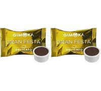 Gimoka Mezcla de Café Gran Festa Delicato, intensidad 6-50 Cápsulas - Compatibles con Máquinas de Café Lavazza* Espresso Point* - Producido en Italia (Paquete de 2)