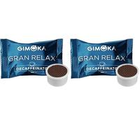 Gimoka Mezcla de Café Gran Relax Descafeinado, intensidad 5-50 Cápsulas - Compatibles con Máquinas de Café Lavazza* Espresso Point* - Producido en Italia (Paquete de 2)