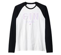 Gin Babe - Camiseta tipográfica con Letras para el bebé con Clase Camiseta Manga Raglan