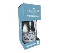 Gin Mare Mediterranean Gin, Pack Botella 700 ml y Pañuelo, Pack Especial Regalo, 42,7% Vol