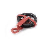 Gin rueda 180 mm con gancho para andamios, bloque de polea para grúa,