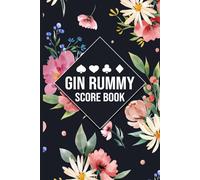 Gin Rummy Score Book - 2 Player Game Log (Hardcover): Track over 600 Gin Rummy games with this compact score pad for two players - clean layout, 100+ pages, ideal for game nights at home or on the go.