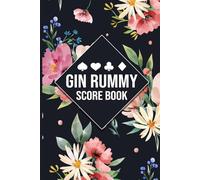 Gin Rummy Score Book - 2 Player Game Log: Track over 600 Gin Rummy games with this compact score pad for two players - clean layout, 100+ pages, ideal for game nights at home or on the go.