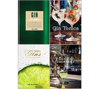 Gin the manual, gin tonica, 101 ginebras para probar antes de morir, juego de colección de 4 libros de cócteles parisinos