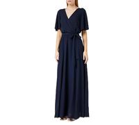 Gina Bacconi Vestido Largo con Manga de Capa cóctel, Azul Marino, M para Mujer