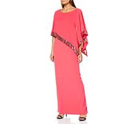 Gina Bacconi Vestido Largo de cóctel con Lentejuelas para Mujer, Rosa Flamenco, 38