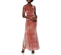 Gina Bacconi Vestido Largo de Terciopelo para Mujer cóctel, Coral, 46