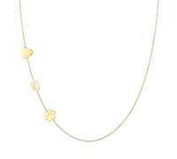 GINAZL Collar personalizado con inicial de pata lateral para perro, gato, madre, mascota, regalo conmemorativo del día de la madre para mujeres, Chapado en oro, No es una piedra preciosa